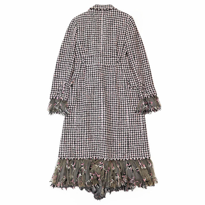 シャネル ウール シルク ロング コート