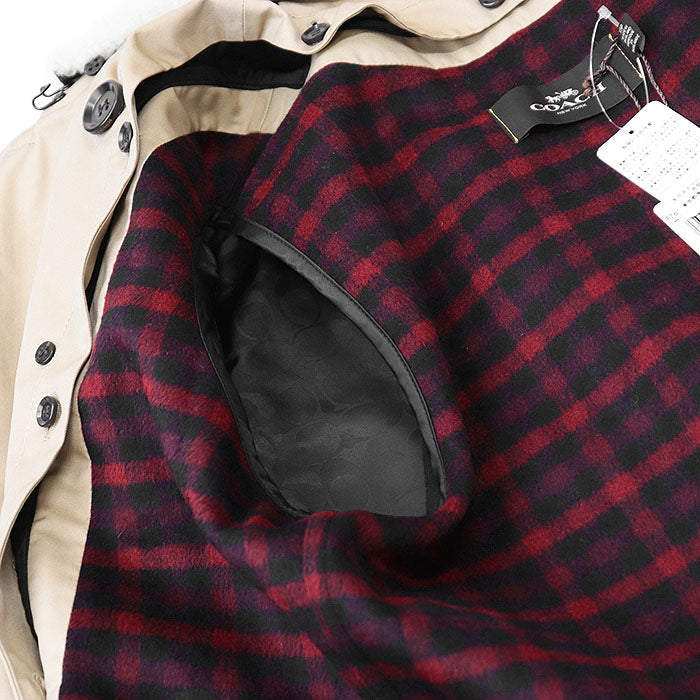 コーチ TRENCH W WOOL LINER コットンポリエステル トレンチコート