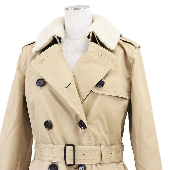 コーチ TRENCH W WOOL LINER コットンポリエステル トレンチコート