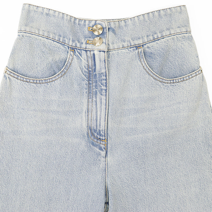 シャネル P70188 コットンデニムパンツ