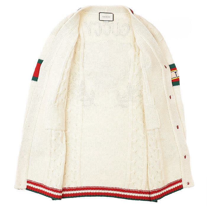 グッチ GUCCY ウールロングカーディガン