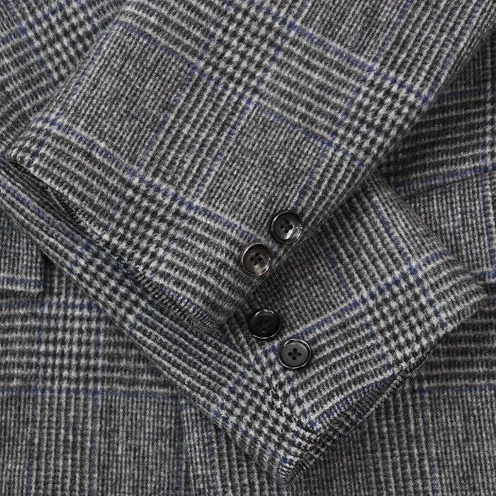 ビューティ&ユース ユナイテッドアローズ EXTRA FINE WOOL 120’s グレンチェックウールコート