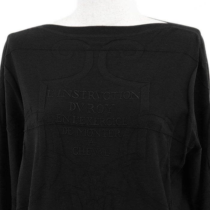 エルメス L’INSTRVCTION36 シルク コットン ニットプルオーバー