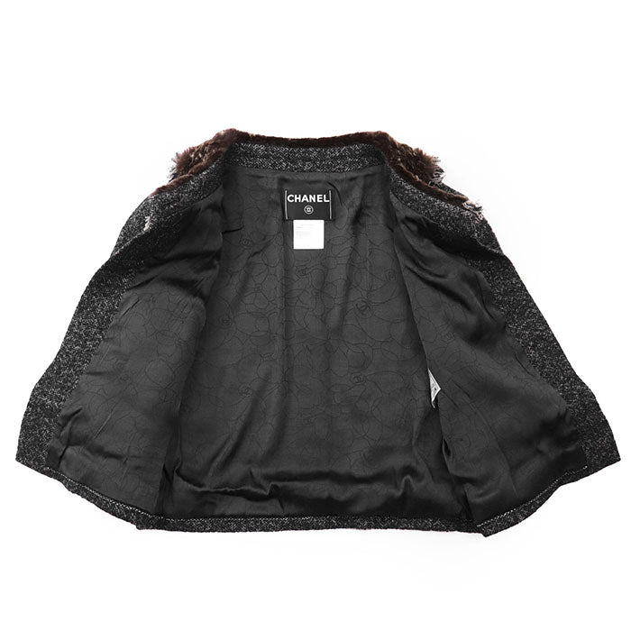 シャネル 05A P26778 ウールヘリンボーンツイードジャケット