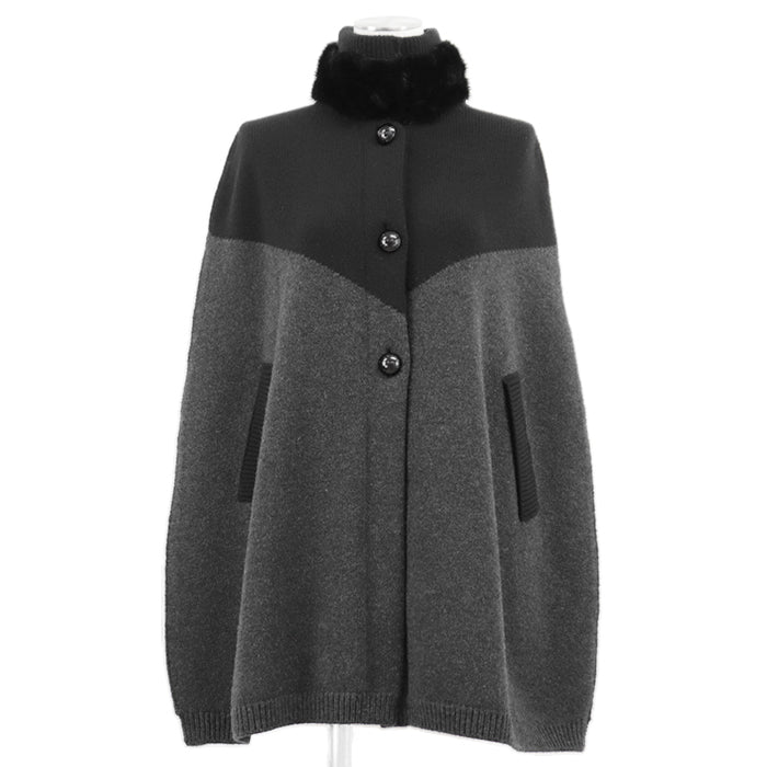 ルイヴィトン ウールカシミヤミンクケープ