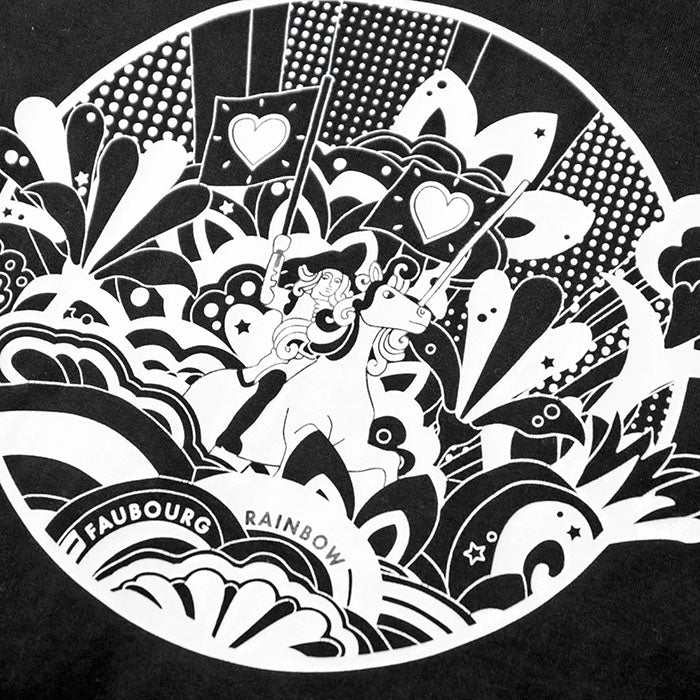 エルメス マイクロカルトゥッシュフォーブルレインボー36 コットン Tシャツ