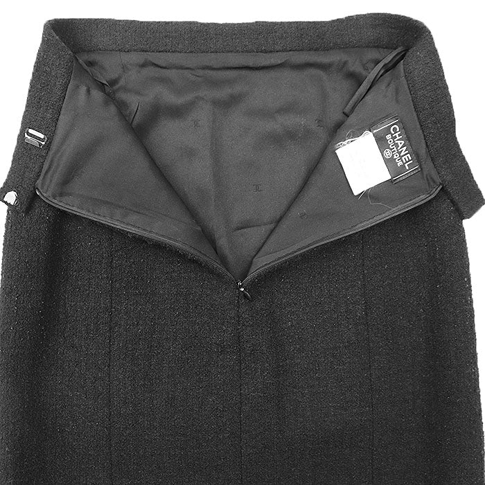 シャネル BOUTIQUE ウール混 スカート