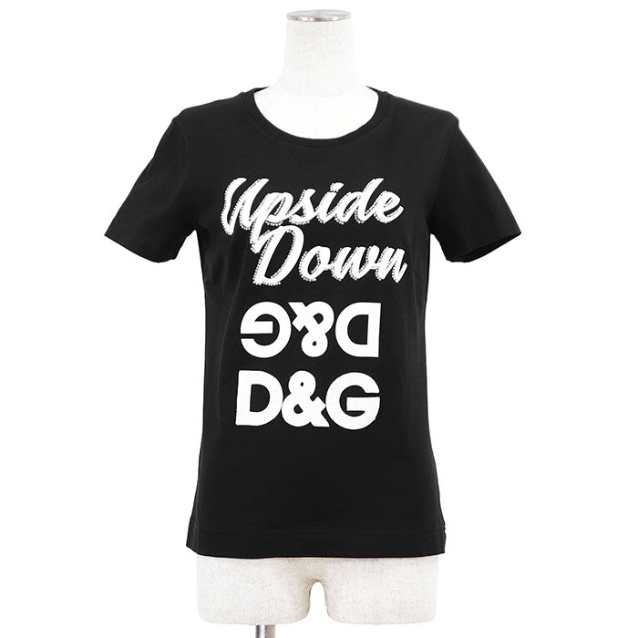 ドルチェ&ガッバーナ Upside Downロゴ コットンTシャツ