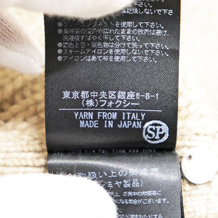 フォクシーブティック カシミヤ100%コート