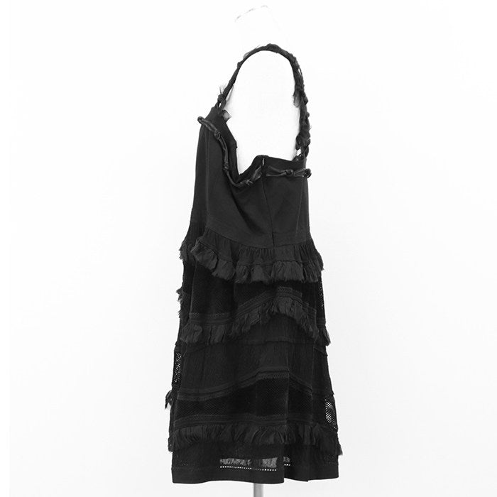 シャネル 07A P31447 ビスコースレーヨン ストレッチメッシュワンピース