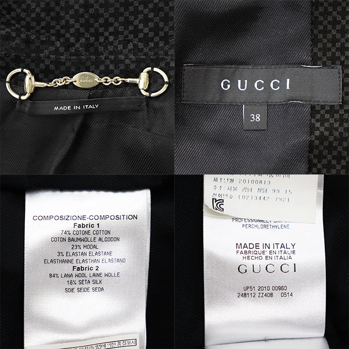 グッチ ストレッチコットンモダールジャケット