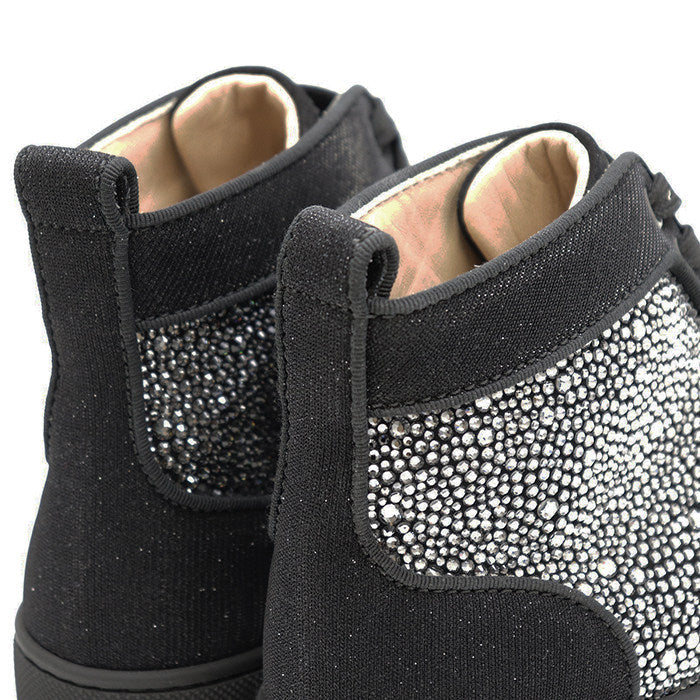 クリスチャンルブタン Louis Strass クリスタルハイカットスニーカー