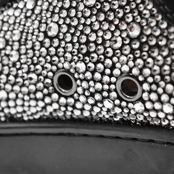 クリスチャンルブタン Louis Strass レザークリスタルハイカットスニーカー