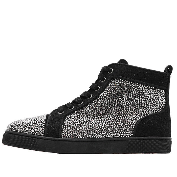 クリスチャンルブタン Louis Strass クリスタルハイカットスニーカー