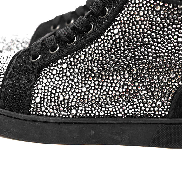 クリスチャンルブタン Louis Strass クリスタルハイカットスニーカー