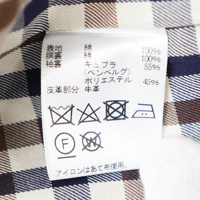 アクアスキュータム コットン トレンチコート
