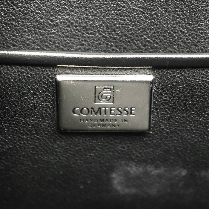 コンテス FRAME BAG ホースヘアー レザー ハンドバッグ