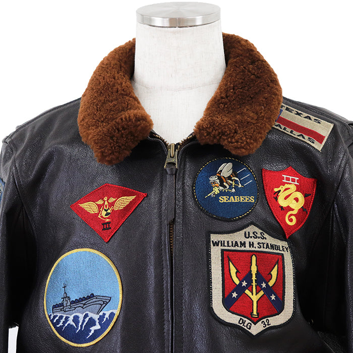 アヴィレックス TOP GUN ゴートレザーフライトジャケット