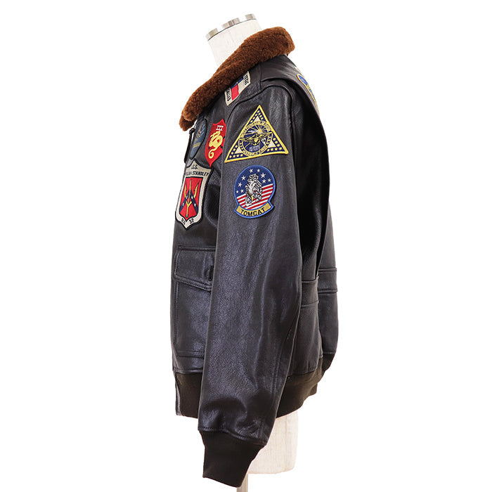 アヴィレックス TOP GUN ゴートレザーフライトジャケット