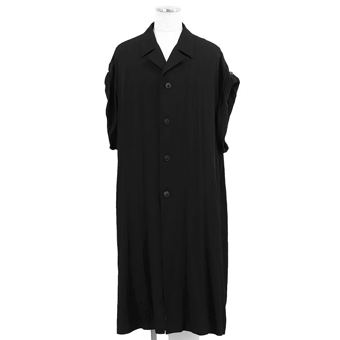 ヨウジヤマモトプールオム レーヨンロングシャツ