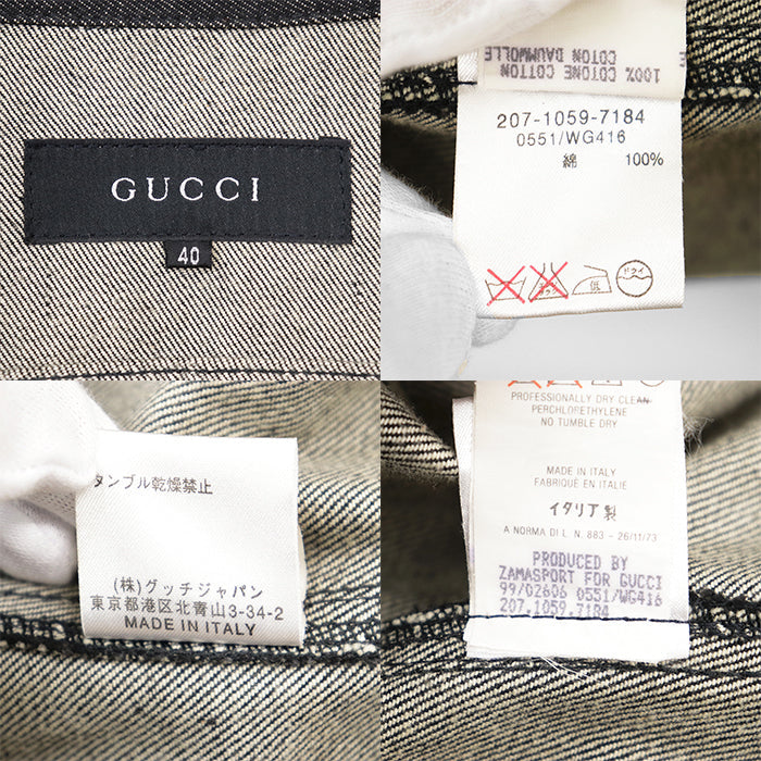 グッチ コットンデニムジャケット