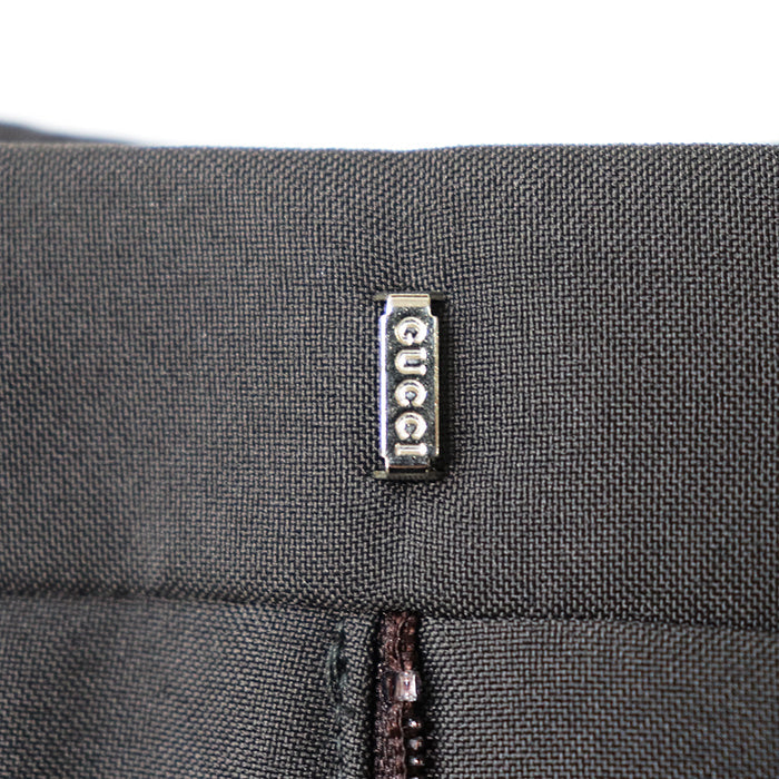 グッチ 刺繍ウールギャバジン スーツ