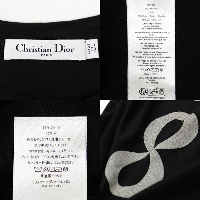 クリスチャンディオール JADIOR コットンリネン半袖Tシャツ