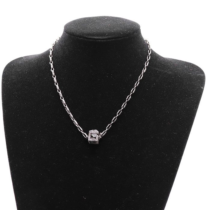 グッチ Gロゴ シルバー ネックレス