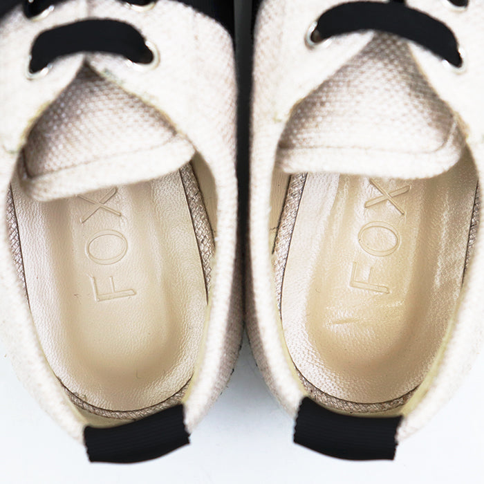 フォクシー Linen Vacance リネンエスパドリーユスニーカー