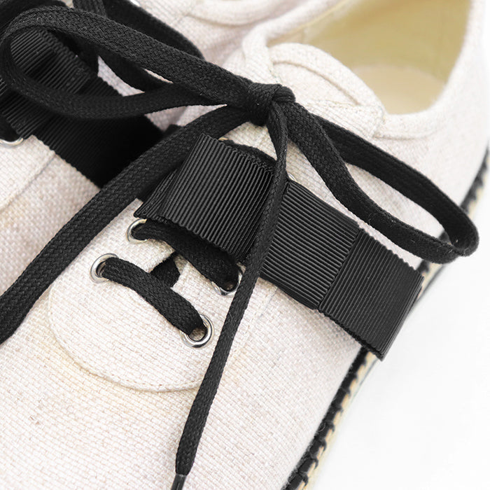 フォクシー Linen Vacance リネンエスパドリーユスニーカー