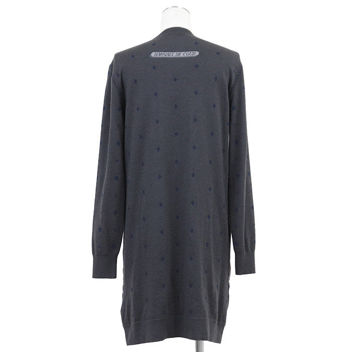 エルメス ツイルレーヌHarnais de Cour シルクカシミヤワンピース