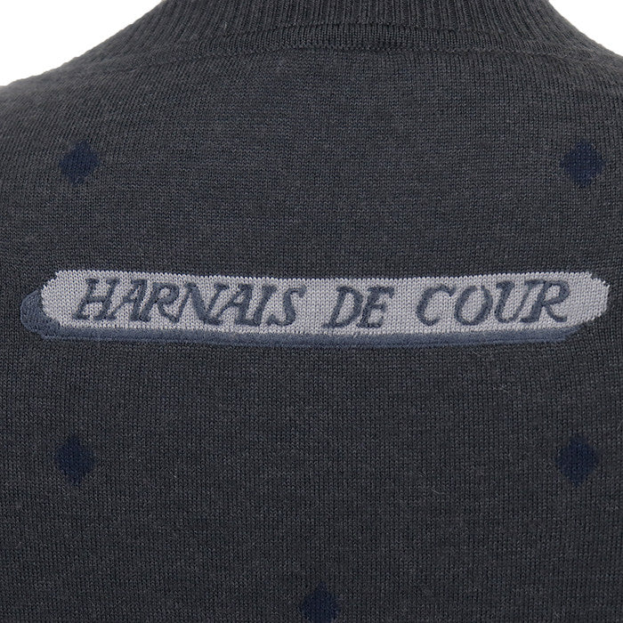 エルメス ツイルレーヌHarnais de Cour シルクカシミヤワンピース