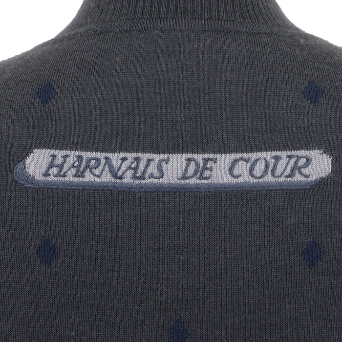 エルメス ツイルレーヌHarnais de Cour シルクカシミヤ ワンピース
