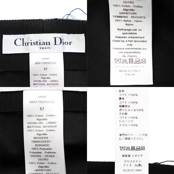 クリスチャンディオール Dior Arty コットンキャスケット