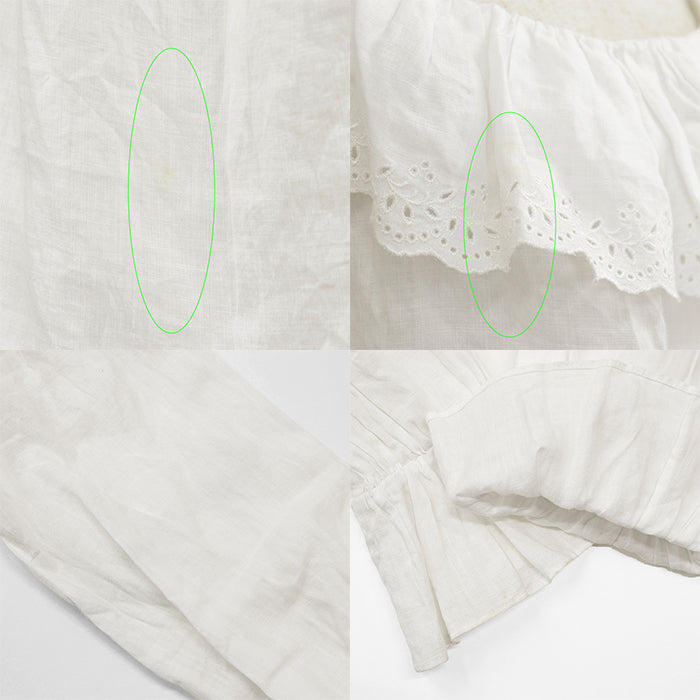 セリーヌ リネンラミーレースブラウス