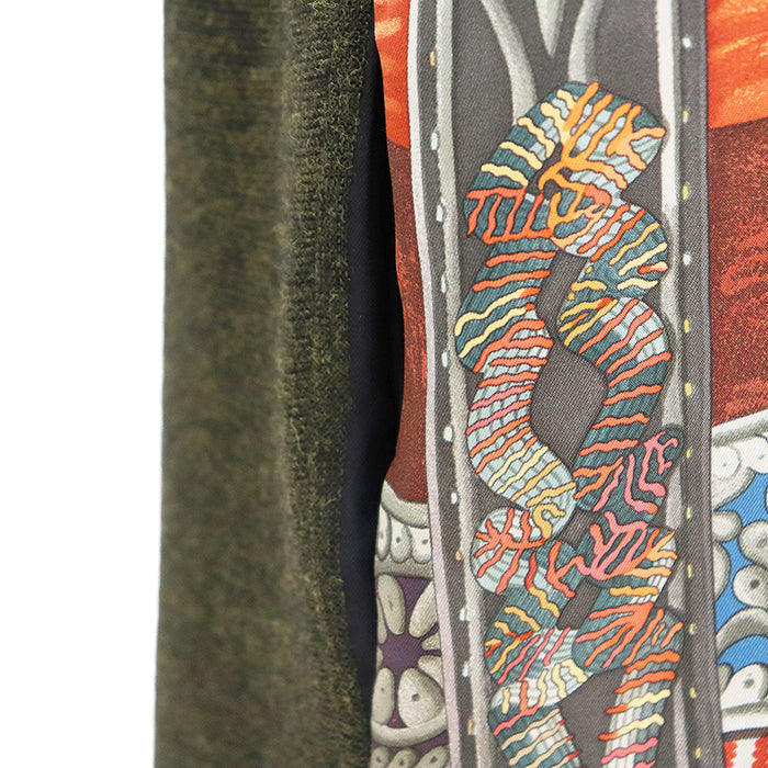 エルメス ツイルレーヌ Selle d'Apparat Marocaine アルパカ シルク ワンピース
