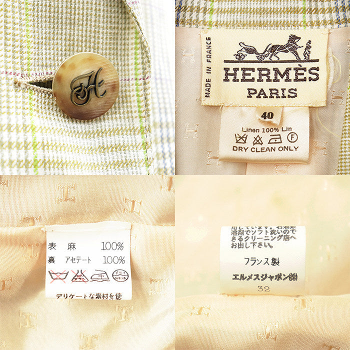 エルメス リネンセットアップ