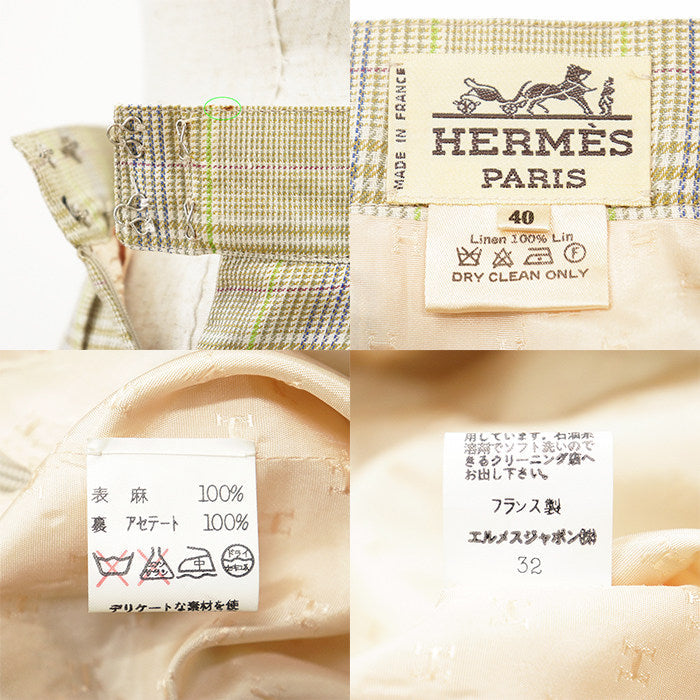 エルメス リネンセットアップ