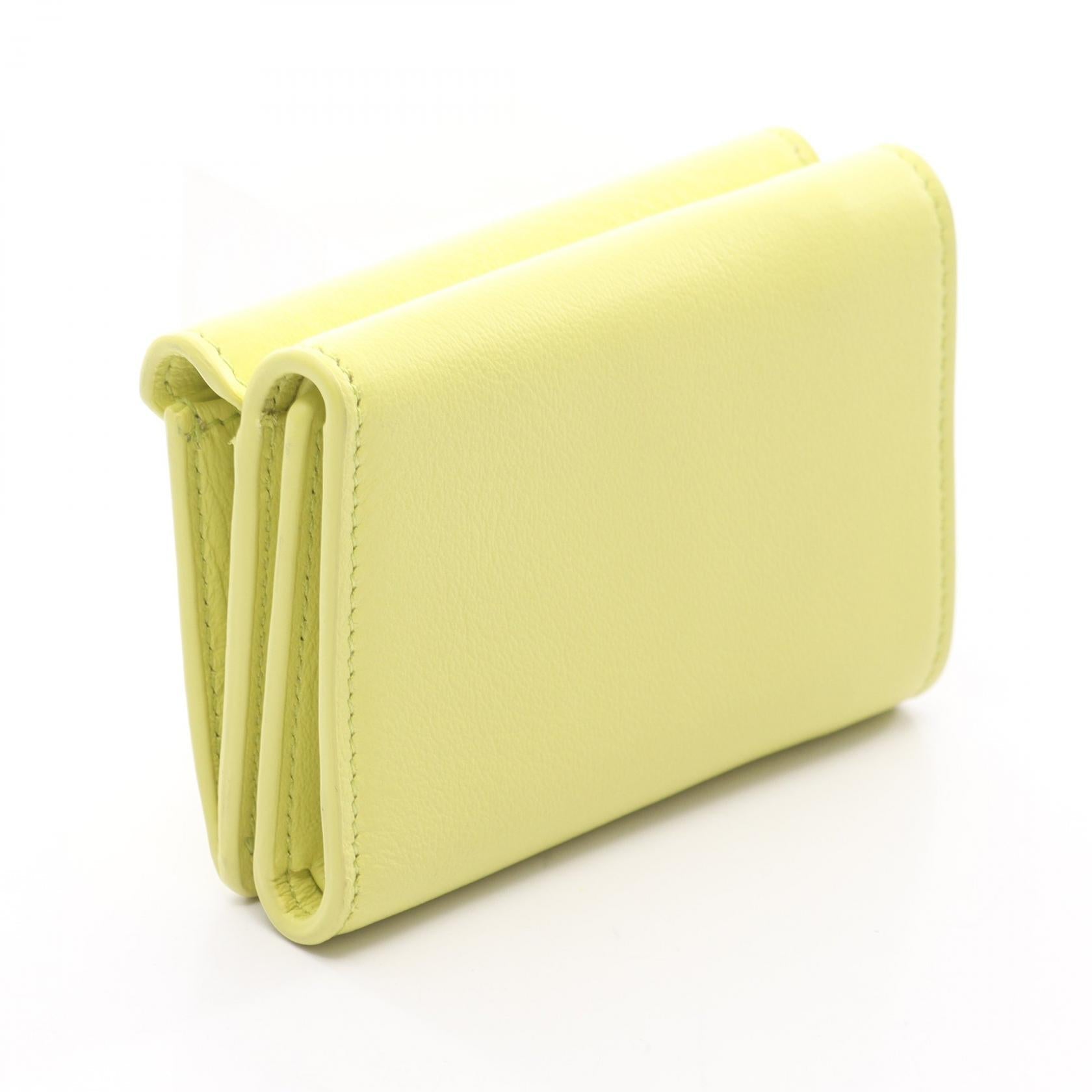 バレンシアガ ペーパーミニウォレット 三つ折り財布