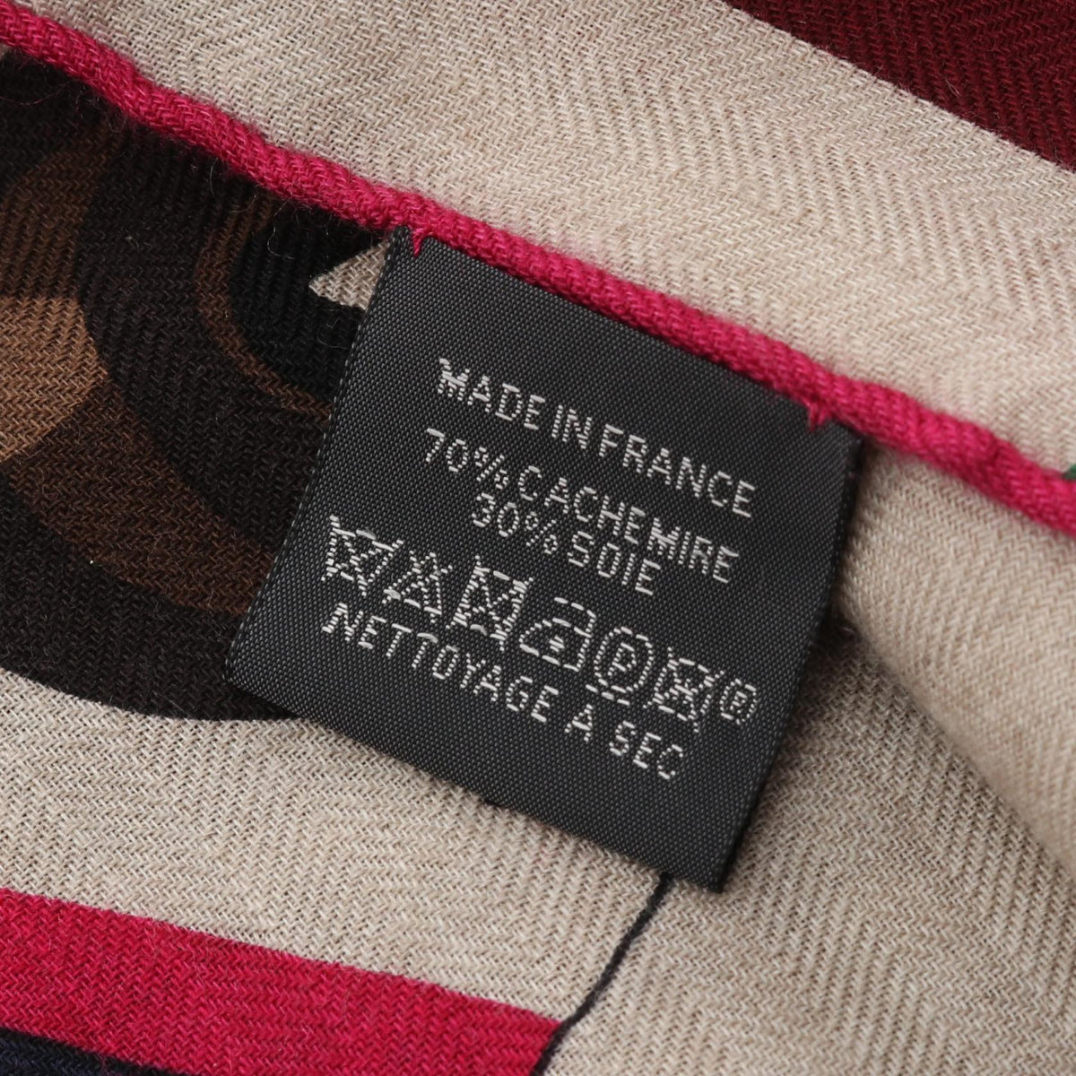 エルメス Cheval a la Couverture カシミヤシルクストール