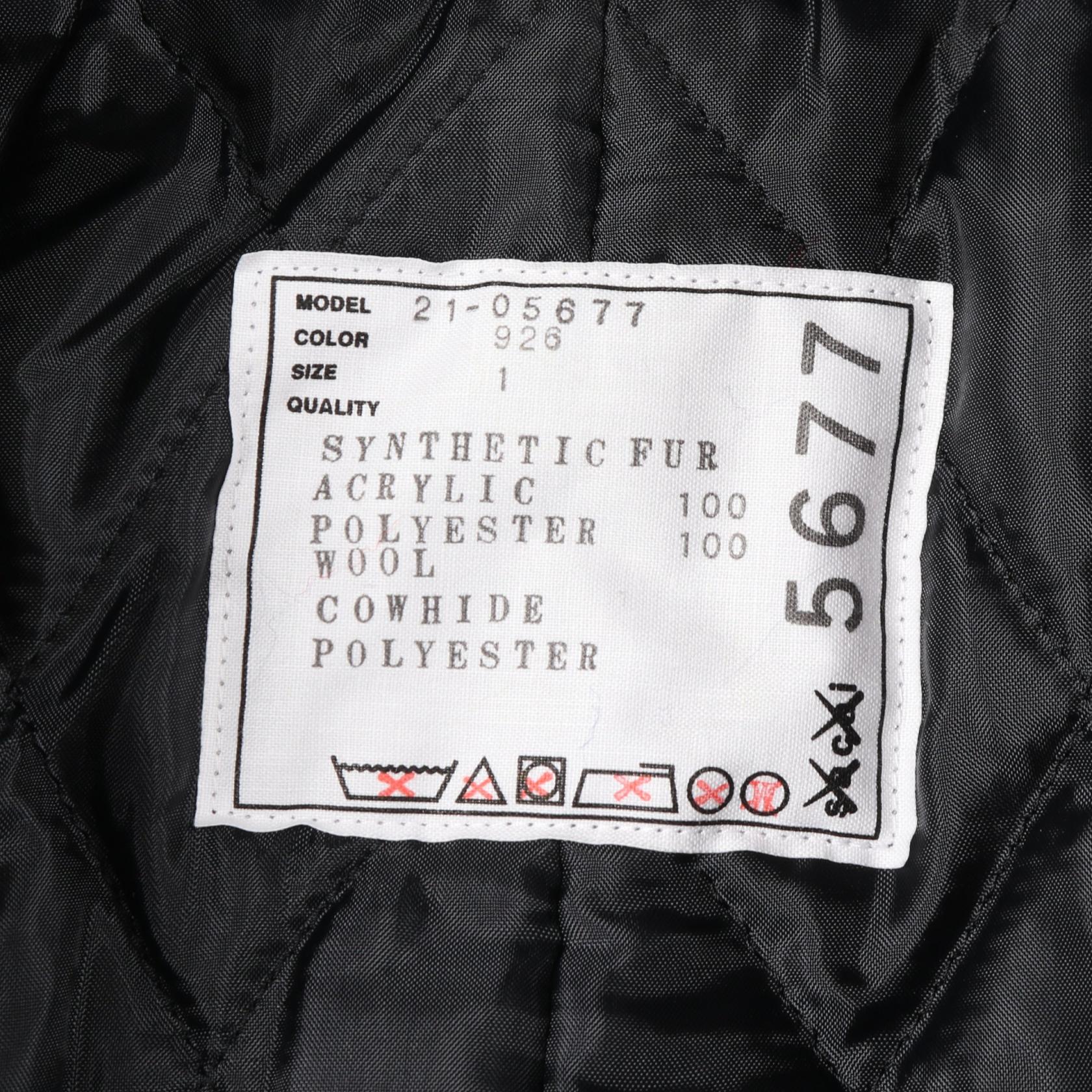 サカイ sacai × KAWS フェイクファーコート