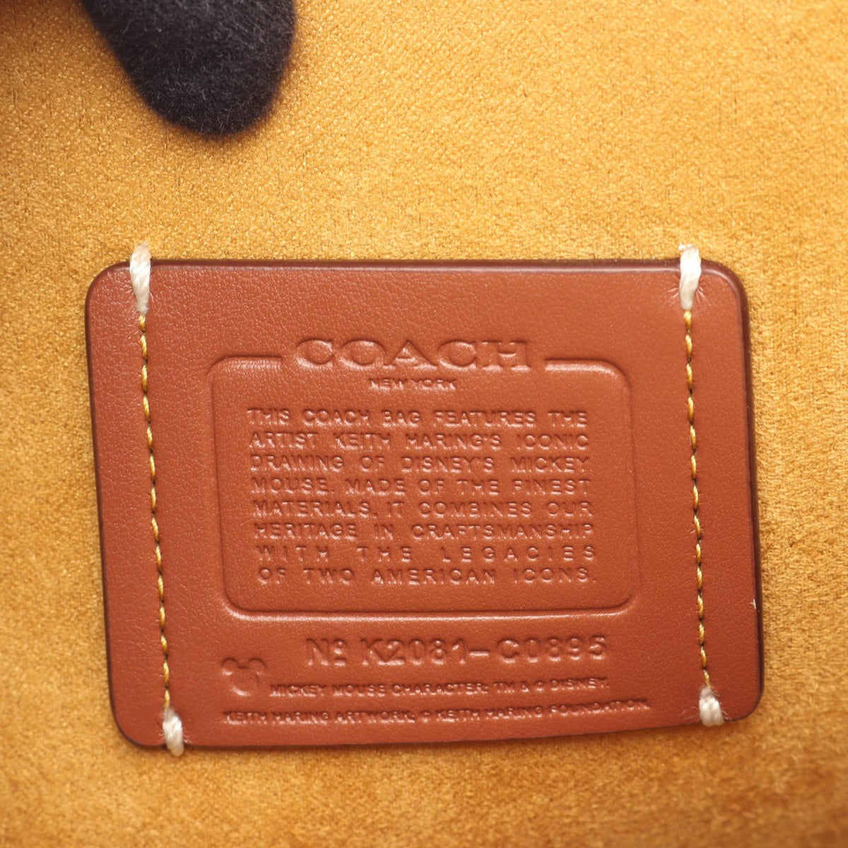コーチ Disney Keith Haring レザートートバッグ