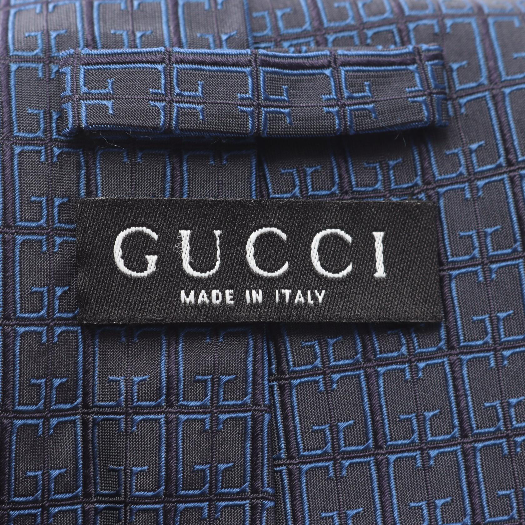 グッチ GG柄 シルクネクタイ