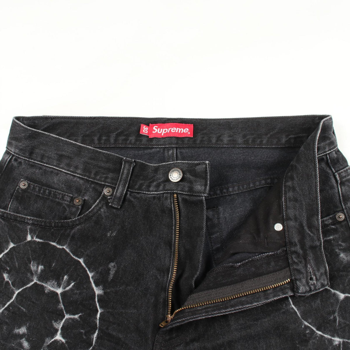 シュプリーム shibori loose fit jean コットンジーンズ