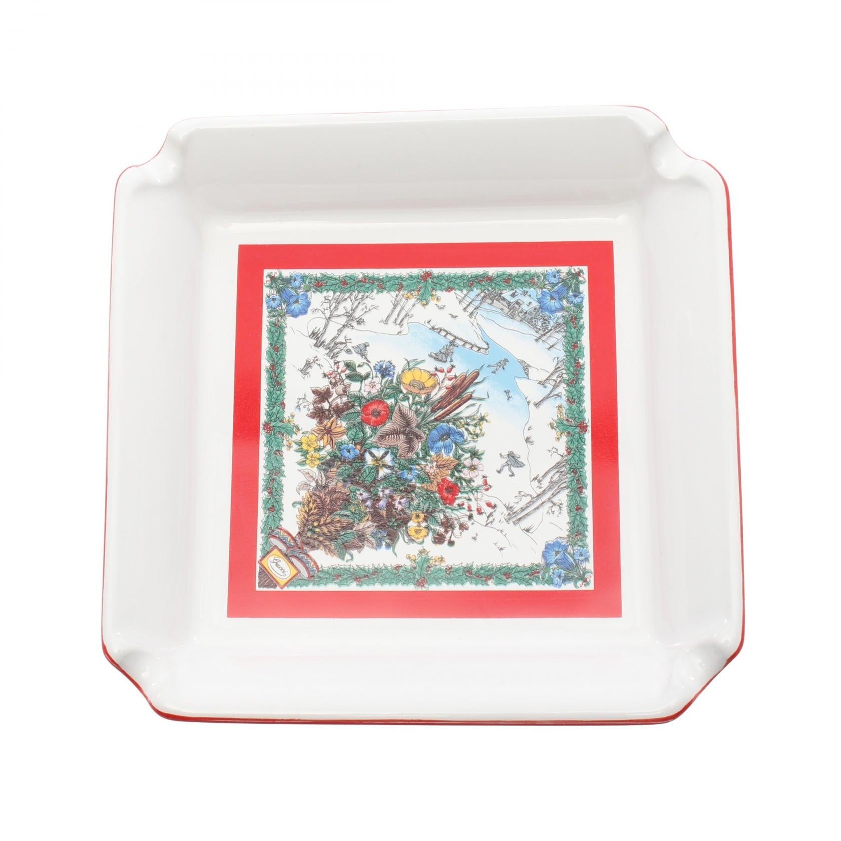 グッチ WINTER BLOOMS 陶器 灰皿