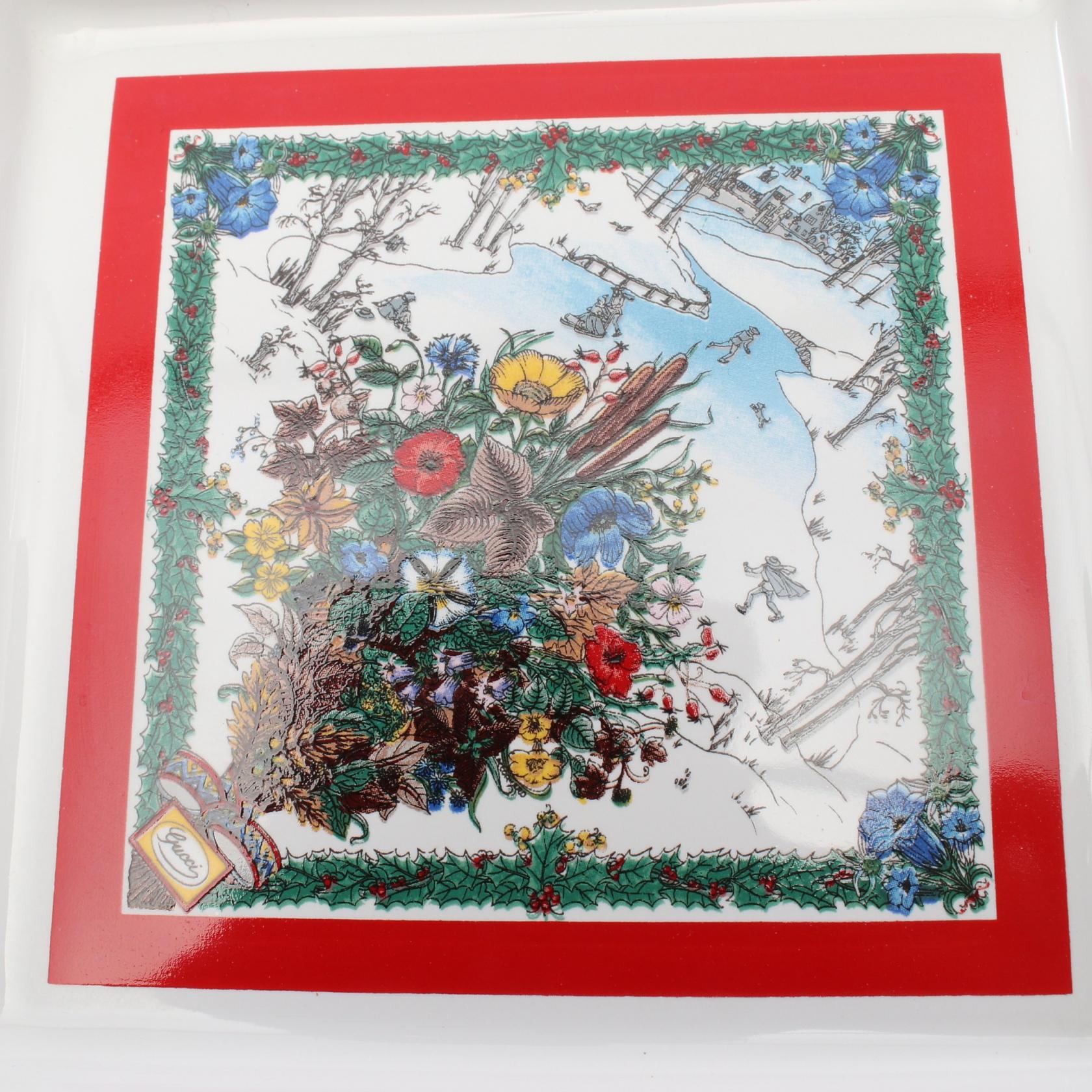 グッチ WINTER BLOOMS 陶器 灰皿