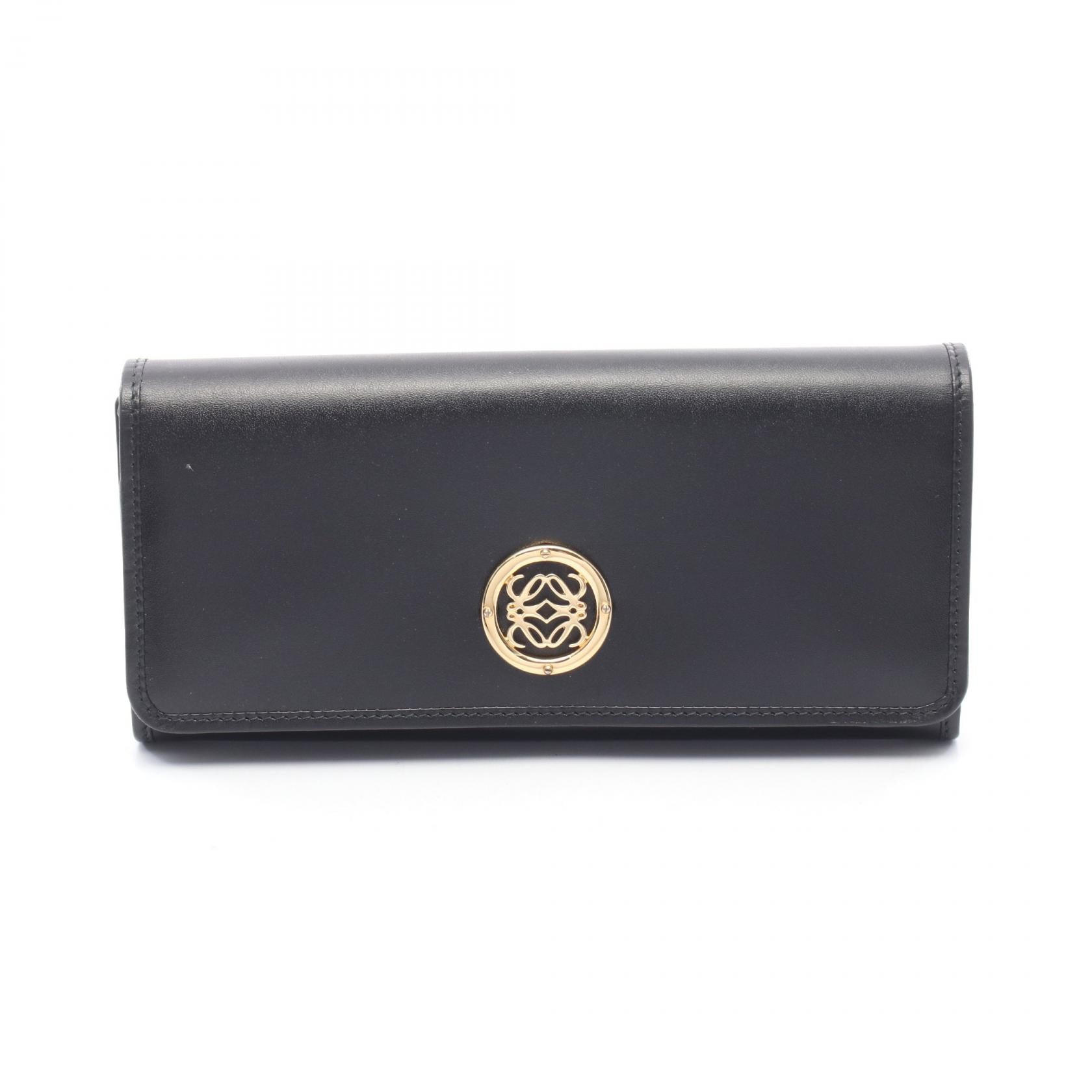 ロエベ アナグラム レザー 二つ折り長財布