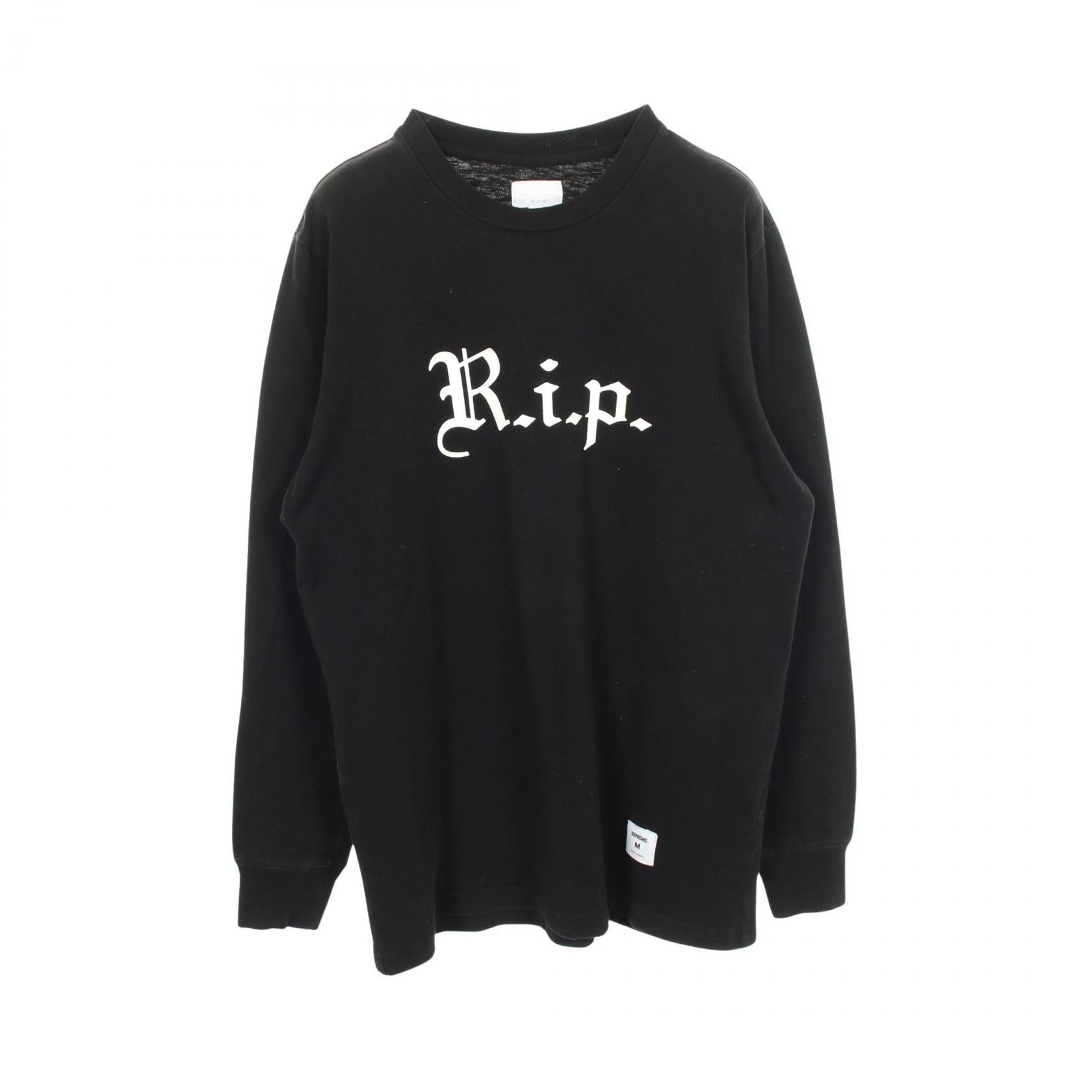 シュプリーム R.i.p L S Tee コットン 長袖Tシャツ