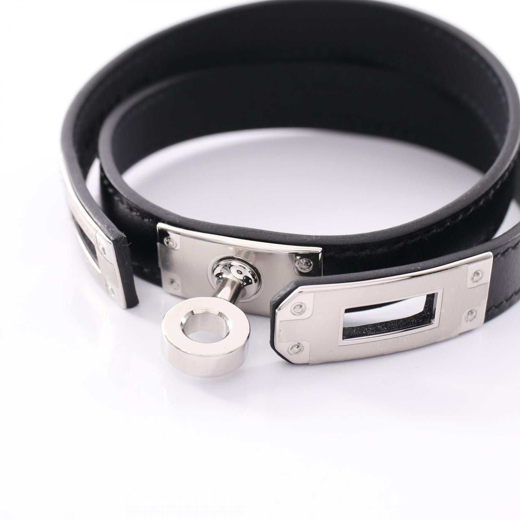 エルメス ケリーブレスレットドゥブルトゥール カーフ ブレスレット