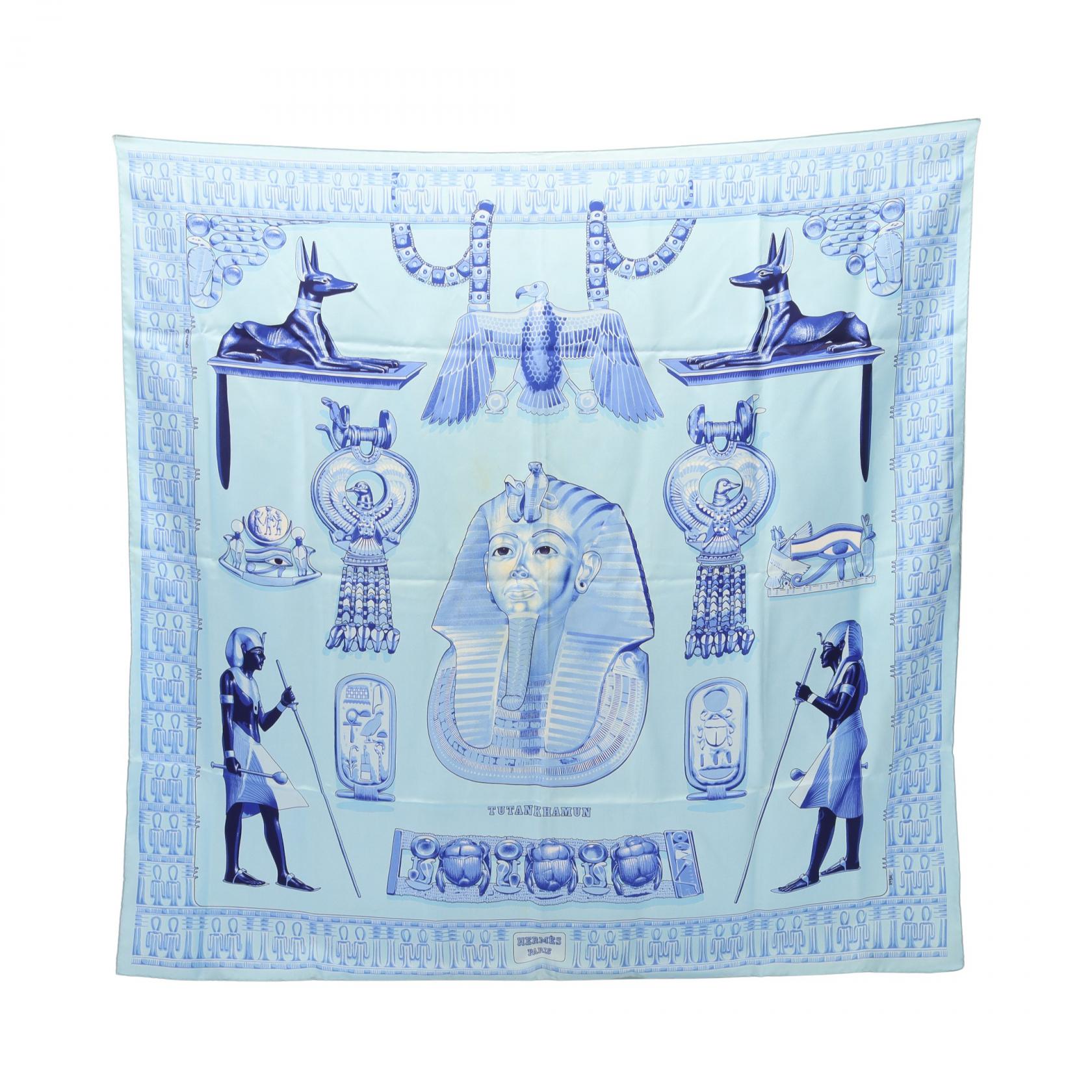 エルメス カレ90 TUTANKHAMUN シルクスカーフ